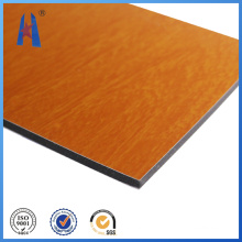 Good Price Fireproof Aluminum Composite Panel Wooden Color